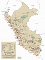 Grande detallado mapa turístico de Perú con carreteras | Perú | América ...