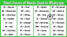 100 Abbreviations and Their Meanings, Short Forms of Words – EngDic