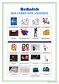 Das Leben der andere…: Deutsch DAF Arbeitsblätter pdf & doc