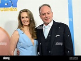 Director Tom McGrath, right, and wife Brieanne Cameron attend the world ...