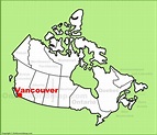 Vancouver location on the Canada Map - Ontheworldmap.com