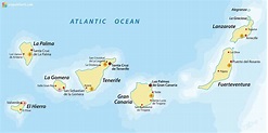 Los mejores mapas de las Islas Canarias para imprimir - Etapa Infantil