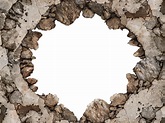 Cracked Broken Wall PNG Background for Photoshop (Brick-And-Wall ...