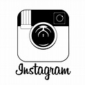 Instagram Logo Black And White Vector at GetDrawings | Free download