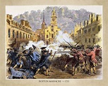 Boston Massacre of 1770 18x24 Print From Hand-colored - Etsy