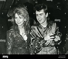 NIK KERSHAW English pop singer with his wife Sheri about 1987 Stock ...