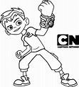 Coloriage Ben 10 dessin animé - Coloriages gratuits à imprimer