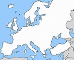 Europe Blank Map No Borders