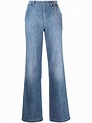 LIU JO wide-leg chain-link Jeans - Farfetch