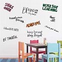 Assorted Inspirational Wall Quotes Decals for Kids Room Motivational ...