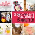 25 easy homemade Christmas gifts you can make in 15 minutes - It's ...