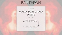 Maria Fortunata d'Este Biography - Princess of Conti (1731–1803) | Pantheon