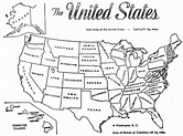 Printable Color United States Map