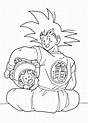 Goku para colorear 🥇 ¡Dibujos para imprimir y pintar!