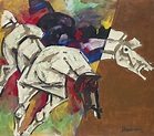 MAQBOOL FIDA HUSAIN (1915-2011) , Untitled (Horses) | Christie's