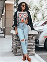 3 Chic Ways to Style Mom Jeans - Sequins & Sales | Jeans outfit spring ...
