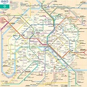 Plan et carte du métro de Paris : stations et lignes