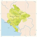 Mapas de la República de Montenegro - mapas politicos y turismo