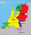 Main languages and dialects of the Netherlands. - Maps on the Web
