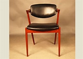 SOLD Set of six teak Kai Christiansen #42 dining chairs 28D103 - Danish ...