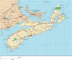 Nova Scotia Map Big - MapSof.net