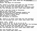 There's No Place Like Home For The Holidays, by Garth Brooks - lyrics