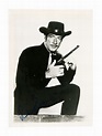 Hake's - "HAVE GUN WILL TRAVEL" RICHARD BOONE SIGNED BUSINESS CARD/PHOTO.