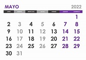 Calendario Mayo 2022 Para Imprimir Icalendarionet Images