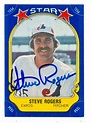 Steve Rogers autographed Baseball Card (Montreal Expos) 1981 Fleer ...