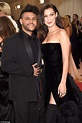 Bella Hadid sizzles in dramatic black gown with boyfriend The Weeknd at ...