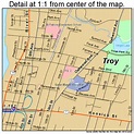 Troy New York Street Map 3675484