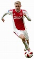 Donny van de Beek Ajax football render - FootyRenders