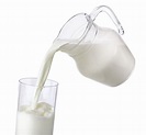 Premium Photo | Pouring milk from jug into glass isolated on white ...