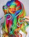 Pin by Stephanie Emmy on MAKE-UP Magic | Rainbow hair color, Rainbow ...