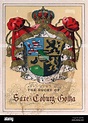 El escudo de armas del Ducado de Saxe Coburgo Gotha Fecha: circa 1900 ...