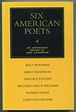 Joel CONARROE / Six American Poets An Anthology Walt Whitman Emily ...
