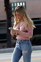 Hilary Duff in Pink – Runs errands in LA – GotCeleb