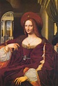 Zwei angebliche Porträts von Isabella von Aragon, der Herzogin von ...