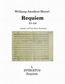 Mozart - Requiem in d-Moll - KV 626 - I. - Introitus - Requiem Sheet ...