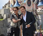 Johnny Depp y Javier Bardem presentando 'Piratas del Caribe: La ...