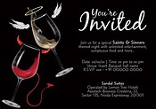 Saints and Sinners Party Invite for Sandal Suites on Behance