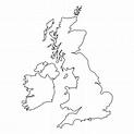Ilustración de Reino Unido Mapa De Dibujo A Mano Alzada Gráfico De ...