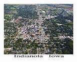 Aerial Photo of Indianola Iowa- Downtown View – America from the Sky