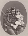 Großfürst Wladimir Alexandrowitsch von Rußland (1847-1909) mit seinem ...