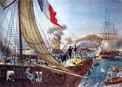 7 de enero de 1862, arribo de las escuadras francesas e inglesas a ...