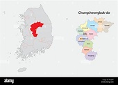 south korea north chungcheong province map Stock Vector Image & Art - Alamy