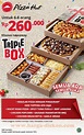 Promo PIZZA HUT Paket TRIPLE BOX Harga Rp260 Ribu sudah termasuk pajak ...