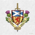 Scotland Forever - Alba Gu Brath - Symbols of Scotland over White ...