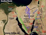 The Exodus Route: Crossing the Red Sea | Bible mapping, Bible history ...