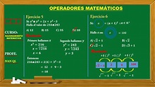 OPERADORES MATEMÁTICOS NIVEL BÁSICO 6TO DE PRIMARIA - YouTube